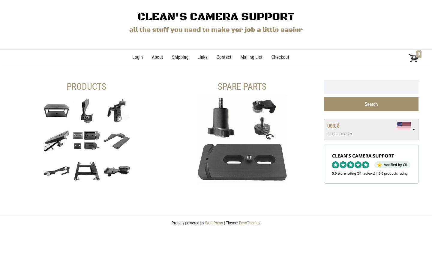 Clean’s Camera Support