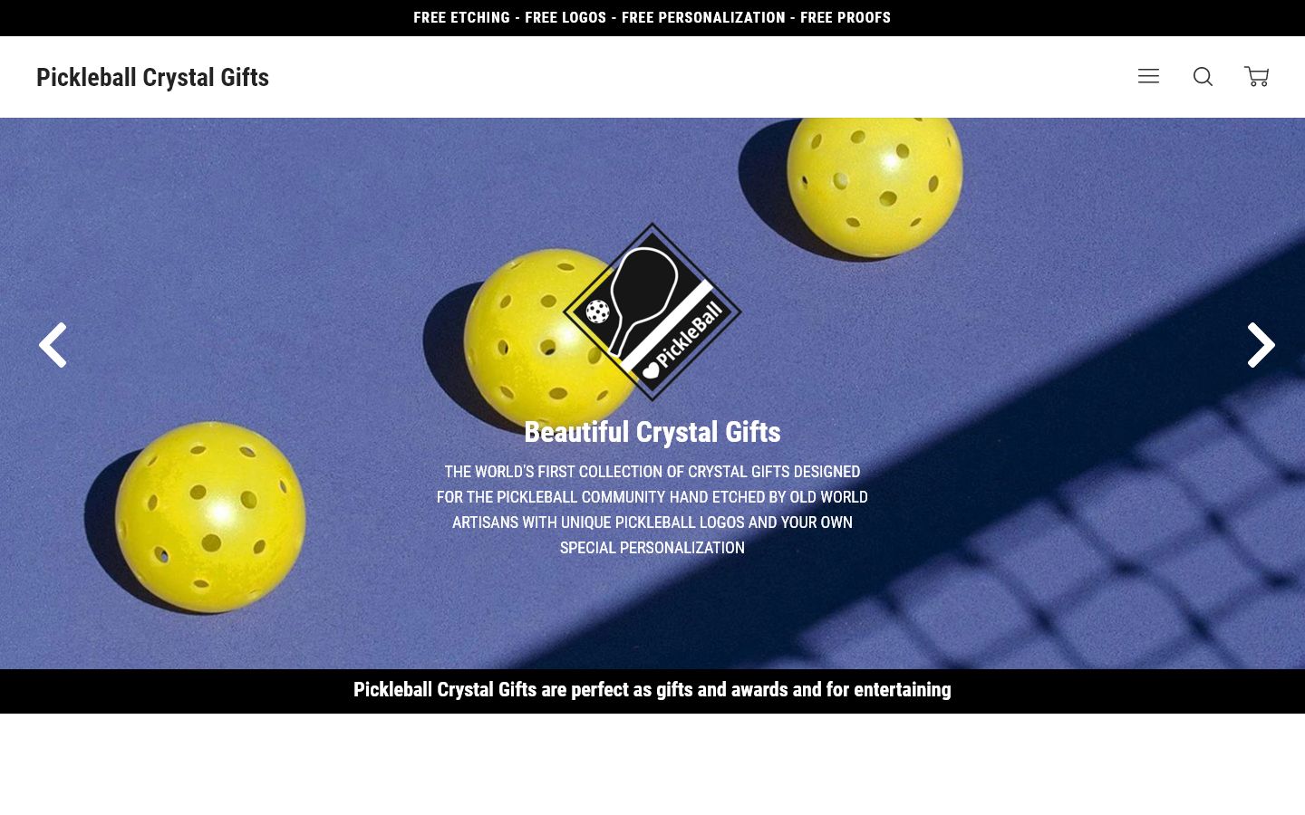 Pickleball Crystal Gifts